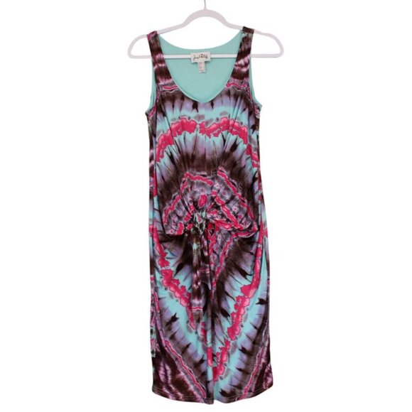 Joseph Ribkoff Dress Size 8 Tie Dye Print Stretch Sleeveless Artsy Multicolor - Picture 1 of 12